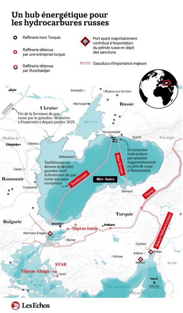 Carte énergie en mer Noire