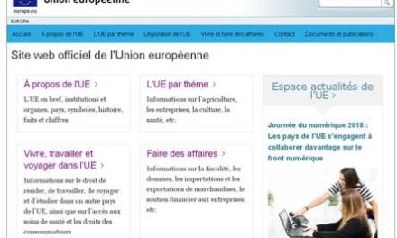 Le site web officiel de l’Union européenne