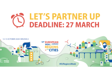 Campagne pour devenir partenaire de la Semaine européenne des régions et des villes 2020