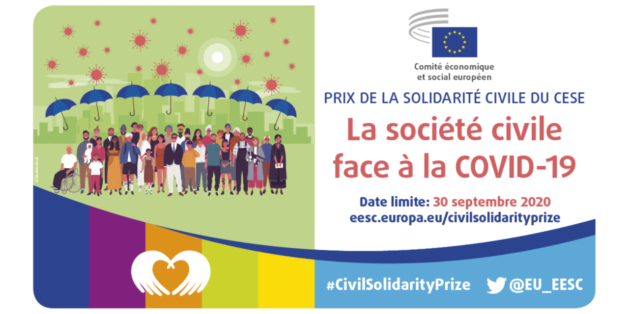 Ouverture des candidatures pour l’attribution du prix de la solidarité civile du CESE consacré à la lutte contre le coronavirus