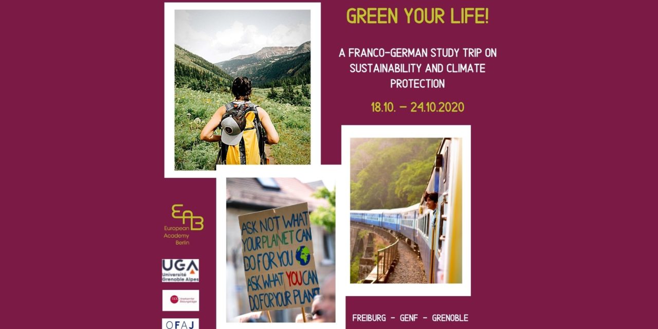 Voyage d’étude “Green your life” avec l’Académie européenne de Berlin