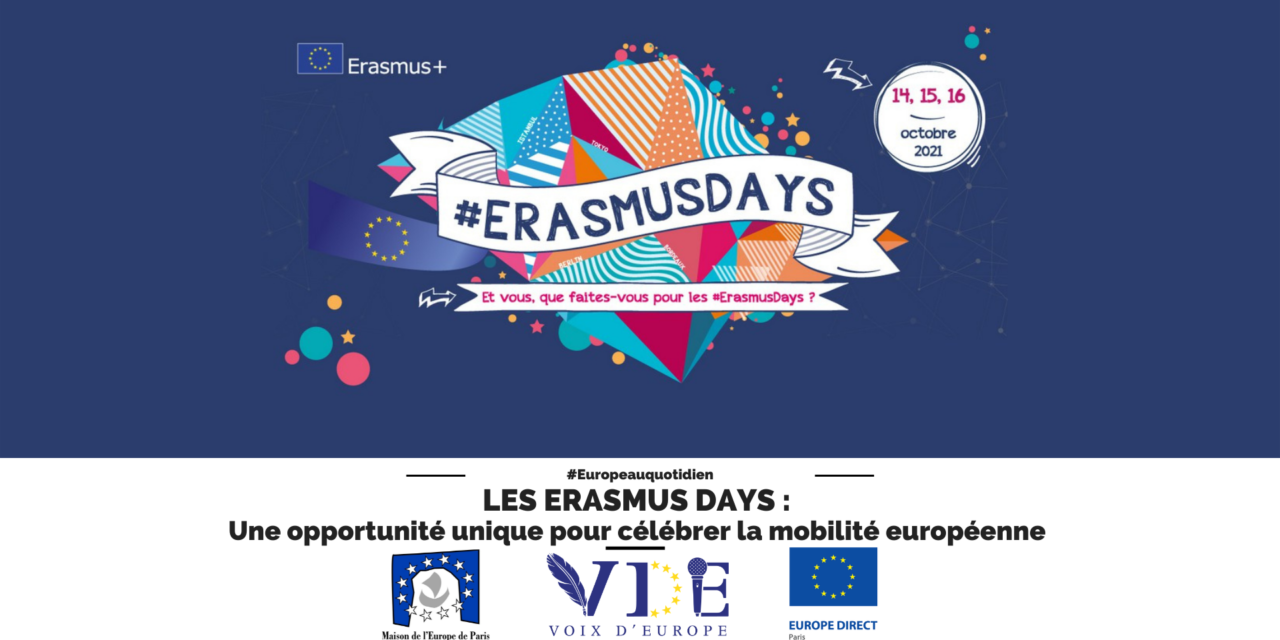 Les Erasmus Days : une opportunité unique pour célébrer la mobilité européenne !