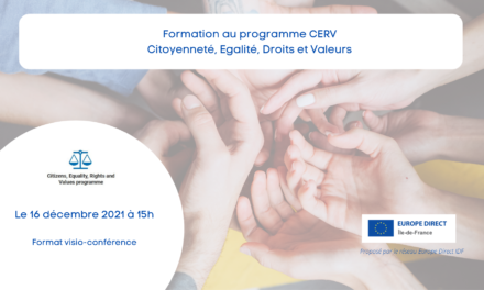 Session d’information par les Europe Direct d’IDF – programme europeen CERV