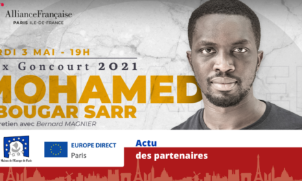 PARTENAIRES – Alliance Française de Paris – Rencontre avec Mohamed Mbougar Sarr.